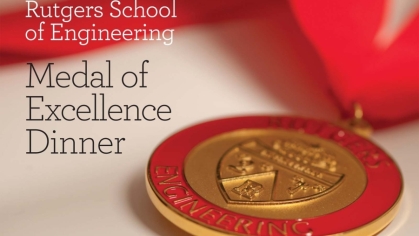 Rutgers School of Engineering Medal of Excellence Dinner medal