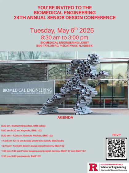 Biomedical Engineering Senior Design 2025 Flyer